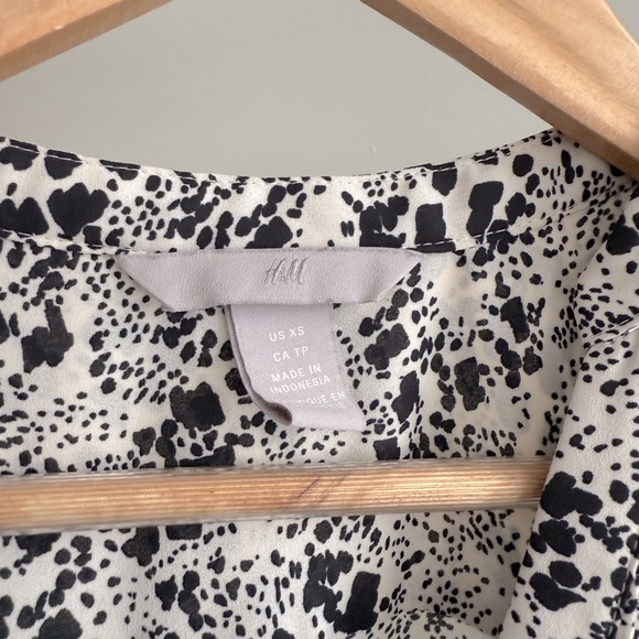 H&M Pleated Button Front Blouse - Picture 5 of 8